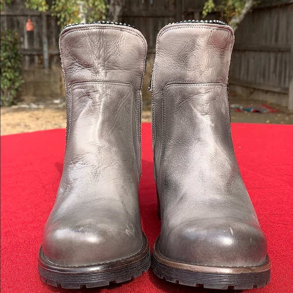 Jafa 497 Burlap Slip On Ankle Boots Size 38 - Picture 7 of 10